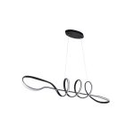 chandeliers pulse linear flat black