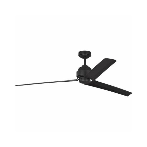 arcade indoor ceiling fan 68" matte black