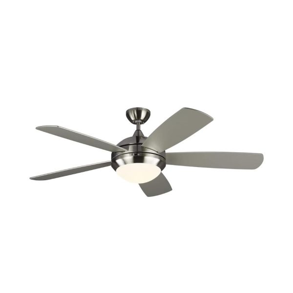 indoor ceiling fans discus led brushed steel