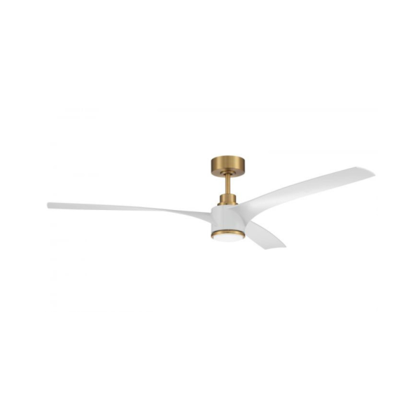 phoebe outdoor ceiling fan 60" satin brass