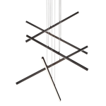 vega chandelier led black