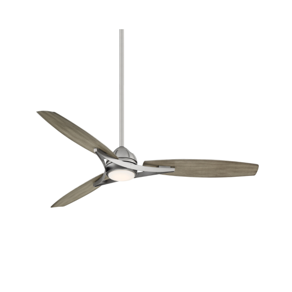 outdoor ceiling fans molino 65" led brushed nickel