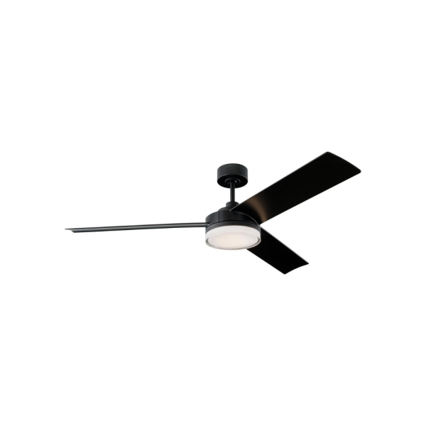 outdoor ceiling fans cirque 56" led midnight black