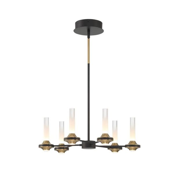 torcia chandeliers black and brass