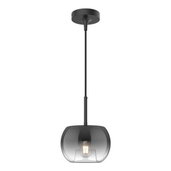 samar pendants black with smoked glass