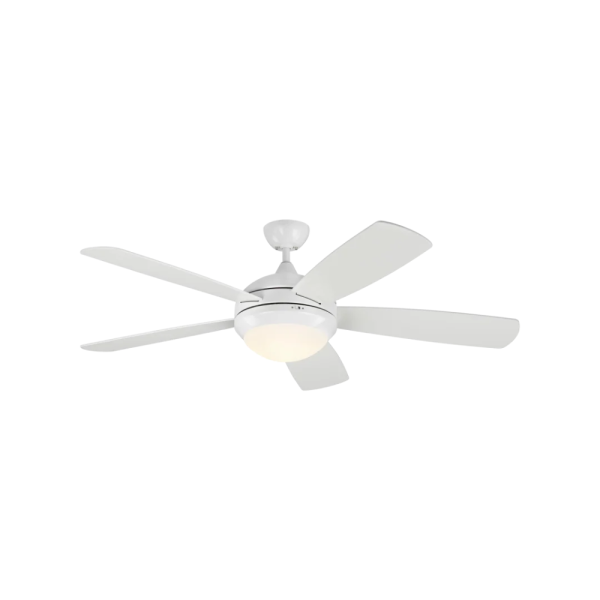 discus smart 52" led fan matte white