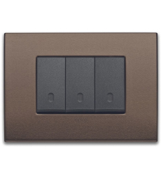 Classic plate 3M aluminium dark bronze