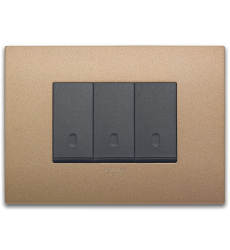 Classic plate 3M technopolymer matt gold