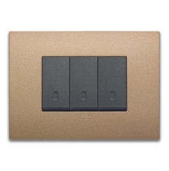 Classic plate 3M technopolymer matt gold
