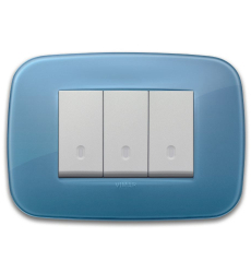Round plate 3M Reflex marine blue