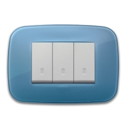 Round plate 3M Reflex marine blue