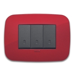 Round plate 3M technopolymer red