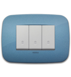 Round plate 3M technopolymer blue