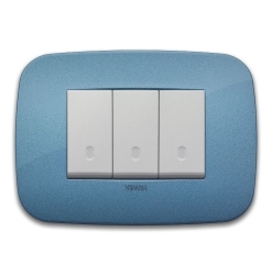 Round plate 3M technopolymer blue