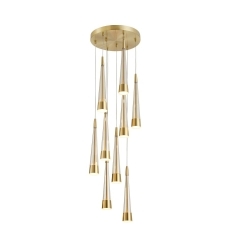 Sunnyvale LED Chandelier Brushed Brass