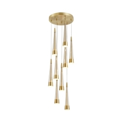 Sunnyvale LED Chandelier Brushed Brass