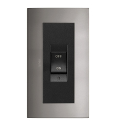 Classic plate 5M BS metal black nickel