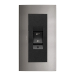 Classic plate 5M BS metal black nickel