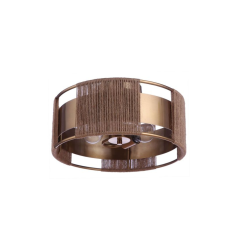 Kensey Semi-flush Satin Brass