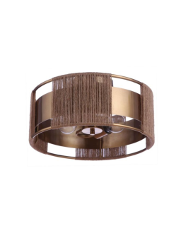 Kensey Semi-flush Satin Brass