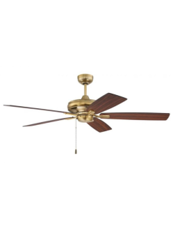 Fortitude 52″ Indoor Ceiling Fan Satin Brass
