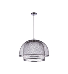 Sculptural Statement Mesh Pendant