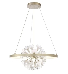 Clayton Chandelier Silver and Brushed Gold