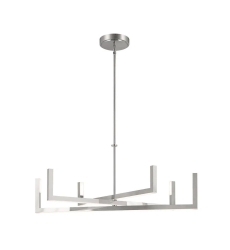 Priam LED Chandelier Polished Nickel