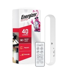 Energizer Battery Operated LED Magnet Mount Light Bar With Remote, White