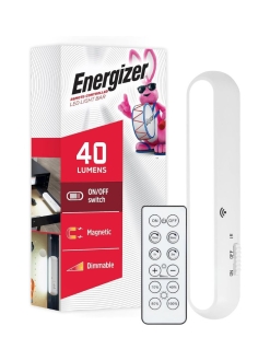 Energizer Battery Operated LED Magnet Mount Light Bar With Remote, White