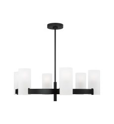 Rhode Large 6-Light Chandelier Midnight Black