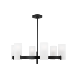 Rhode Large 6-Light Chandelier Midnight Black