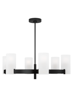 Rhode Large 6-Light Chandelier Midnight Black