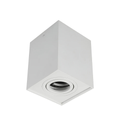 Surface Downlight Square Adjustable 1X50W GU10 White IP20