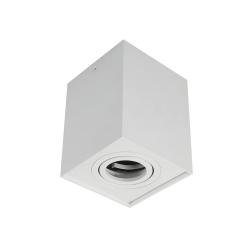 Surface Downlight Square Adjustable 1X50W GU10 White IP20