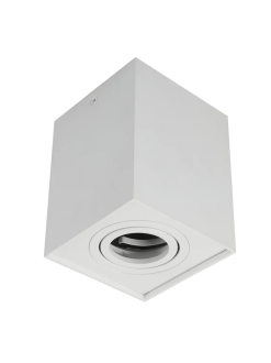 Surface Downlight Square Adjustable 1X50W GU10 White IP20