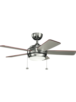 Starkk 42″ Indoor Ceiling Fan Polished Nickel