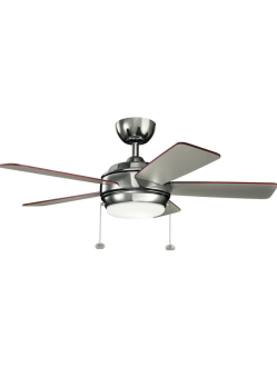 Starkk 42″ Indoor Ceiling Fan Polished Nickel