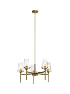 Alton Chandelier Natural Brass