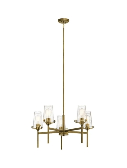 Alton Chandelier Natural Brass
