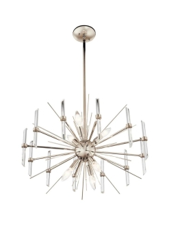 Eris Chandelier Polished Nickel