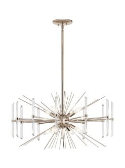 Eris Chandelier Polished Nickel