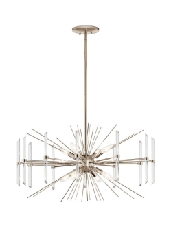 Eris Chandelier Polished Nickel