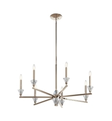 Calyssa Chandelier Polished Nickel