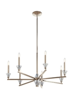 Calyssa Chandelier Polished Nickel