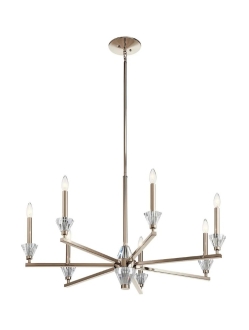 Calyssa Chandelier Polished Nickel