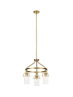 Everett Chandelier Brushed Brass