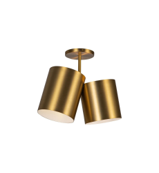 Keiko Semi-flush Brushed Gold