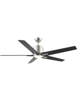 Savili 54″ Indoor Ceiling Fan 16W LED Brushed Nickel & Coal