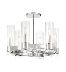 Vernon Place Semi-Flush Light Chrome